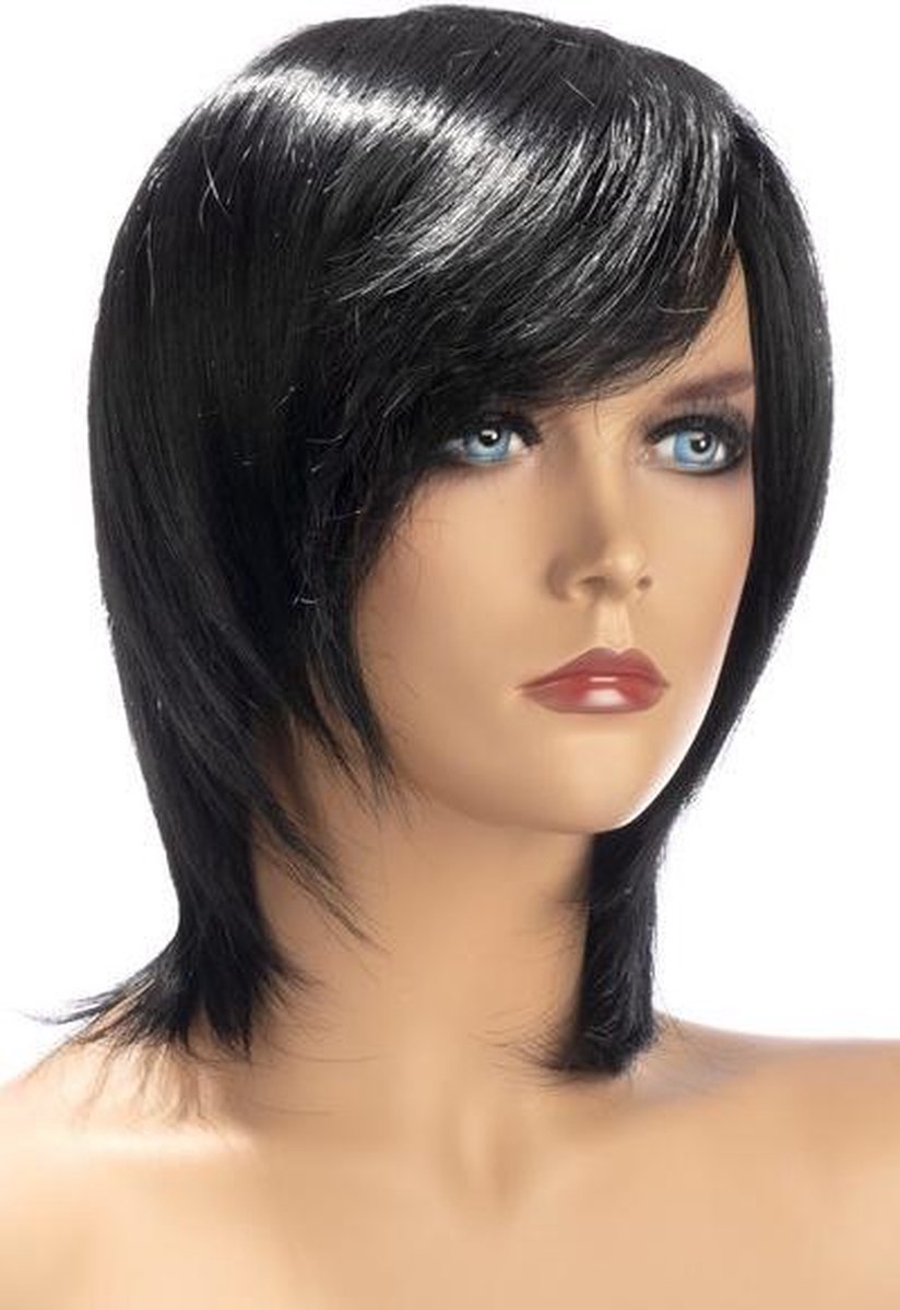 ZOE Donkerbruin / Zwart | Lang | Vlak | Verstelbaar | Pruik | WORLD WIGS